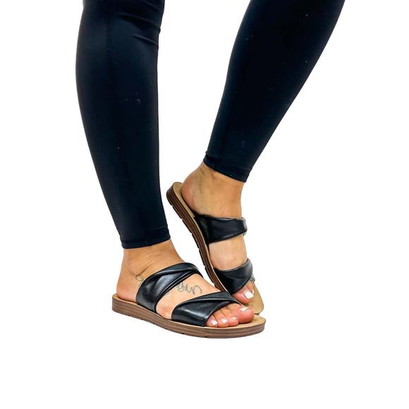 NEW CORKYS FOOTWEAR women's with a twist sandals in black - Picture 6 of 6